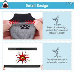 SCENEREAL multi-size socks fit dogs from small to large.