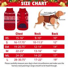 SCENEREAL dog sweater small back leash-hole design for easy walks.