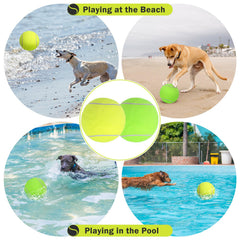 SCENEREAL Giant Tennis Ball in two colors helps quick outdoor spotting during games