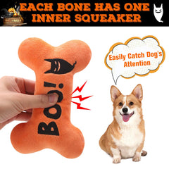 SCENEREAL Halloween bat-print plush toy encourages social tugging and play