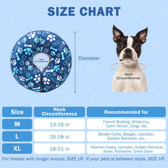 SCENEREAL inflatable dog collar closeup highlighting soft neck support