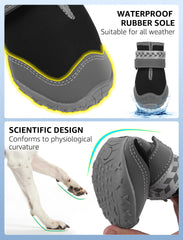 SCENEREAL boots feature 360° reflective strips for safer night visibility.