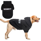 SCENEREAL Security Dog Hoodie back embroidery enhances visibility and style.