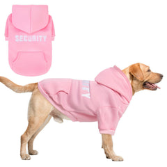 SCENEREAL Security Dog Hoodie back embroidery adds bold badge-inspired style for cool days