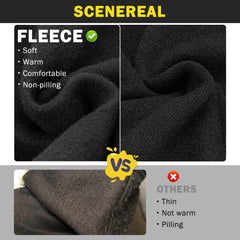 SCENEREAL Security Dog Hoodie worn on an outdoor winter stroll for warmth