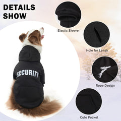 SCENEREAL Security dog hoodie hat pocket detail signals practical, playful storage