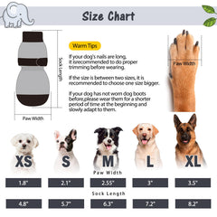SCENEREAL traction-pattern dog socks textured grip for slippery surfaces.