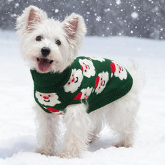 SCIROKKO dog sweater back hole eases leash attachment during walks
