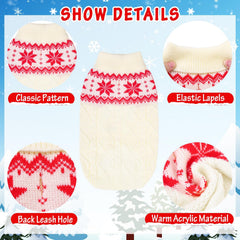 SCIROKKO Warm Winter Pink Dog Sweater back view shows full coverage and style.