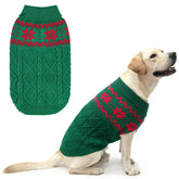 SCIROKKO warm winter pink dog sweater front view delivers cozy warmth for outdoor adventures.
