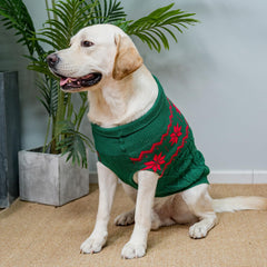 SCIROKKO Warm Winter Dog Sweater leash-hole design for secure outdoor walks