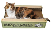 Scratch Lounge XL cardboard scratcher closeup showing durable honeycomb construction for long life.