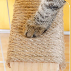SCSFCVIUS cat-perch-sisal-rope-durability close-up shows resilient scratching.