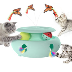 Scsuupoee butterfly flutter toy engages cats with fluttering action for active play