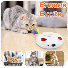 Scsuupoee interactive cat toy with smart sensor auto-pausing and resuming play.
