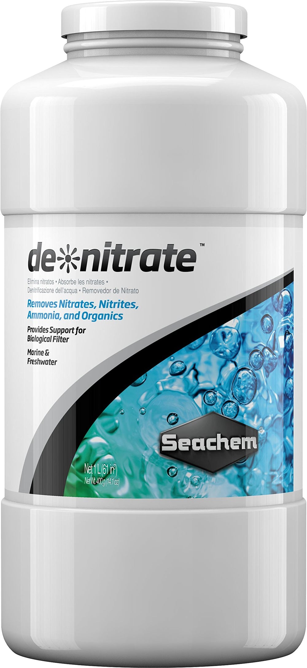 Seachem Denitrate porous media closeup showing high porosity for nitrate control.