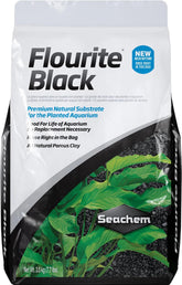 Seachem Flourite Black Clay Gravel bag ready for planted tanks and stable substrate.