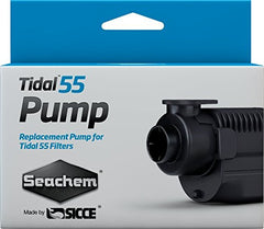 Seachem Tidak 55 replacement pump side view highlights easy access and maintenance