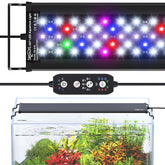 SEAOURA 24/7 cycle light front view shows full-spectrum lighting for thriving aquatic plants.