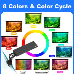 SEAOURA aquarium light 24/7 cycle timer allows consistent day-night schedules for plants.