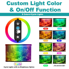 SEAOURA dimmable brightness enables customizable illumination for different tank scenes.