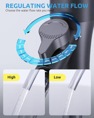 SEAOURA gravel vacuum handle operation emphasizing effortless manual control during tank maintenance.