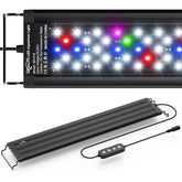SEAOURA LED aquarium light full-spectrum for 18-24 inch tanks supports plant growth and vibrant colors.