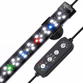 SEAOURA submersible aquarium light over a 28-54 inch tank provides vivid, even illumination