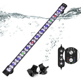 SEAOURA submersible light demonstrates full spectrum for vibrant aquariums and plant growth.