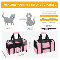 SECLATO cat carrier foldable-bowl feature enables on-the-go feeding