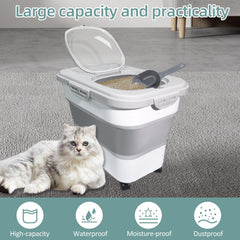 SECOAT cat litter storage, folded design saves pantry space.
