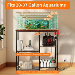 SECOCTSR four-tier storage layout showcasing top tank shelf and lower storage