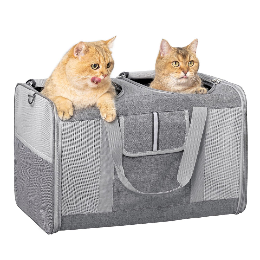 Sedioso large cat carrier exterior view showing spacious travel for two pets