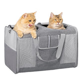 Sedioso large cat carrier exterior view showing spacious travel for two pets