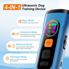 Sedulan dog bark deterrent side view blue portable training device for neighbor or own dog