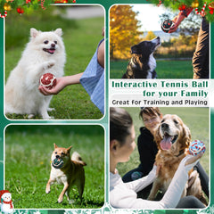 Seenelling dog squeaky ball snowman style 4 bright festive design enhances visibility