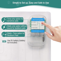 SEERWAY mat helps keep pets off the couch with a safe alert