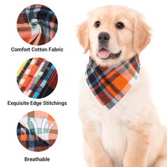 Segarty adjustable knot dog bandana demonstrates easy fit for different neck sizes