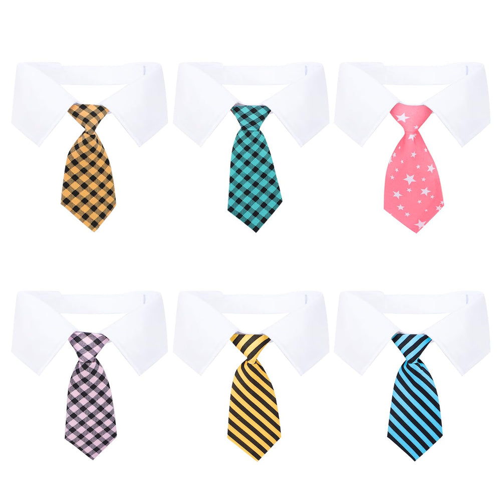 Segarty dog neck tie blue plaid ideal for weddings and photo sessions.