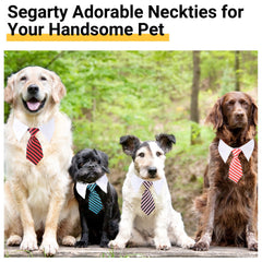 Segarty dog tie medium silky-fabric detail conveys premium feel and comfort