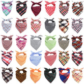 Segarty pet scarf closeup reveals soft fabric and durable stitching.