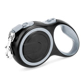 Segarty retractable dog leash 16ft gray with anti-slip grip for comfortable walks.
