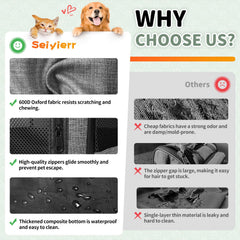 Seiyierr playpen eight-panel design offers durable, roomy confinement