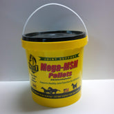 Select The Best Mega-MSM Pellets poured into a feeder for easy daily use.