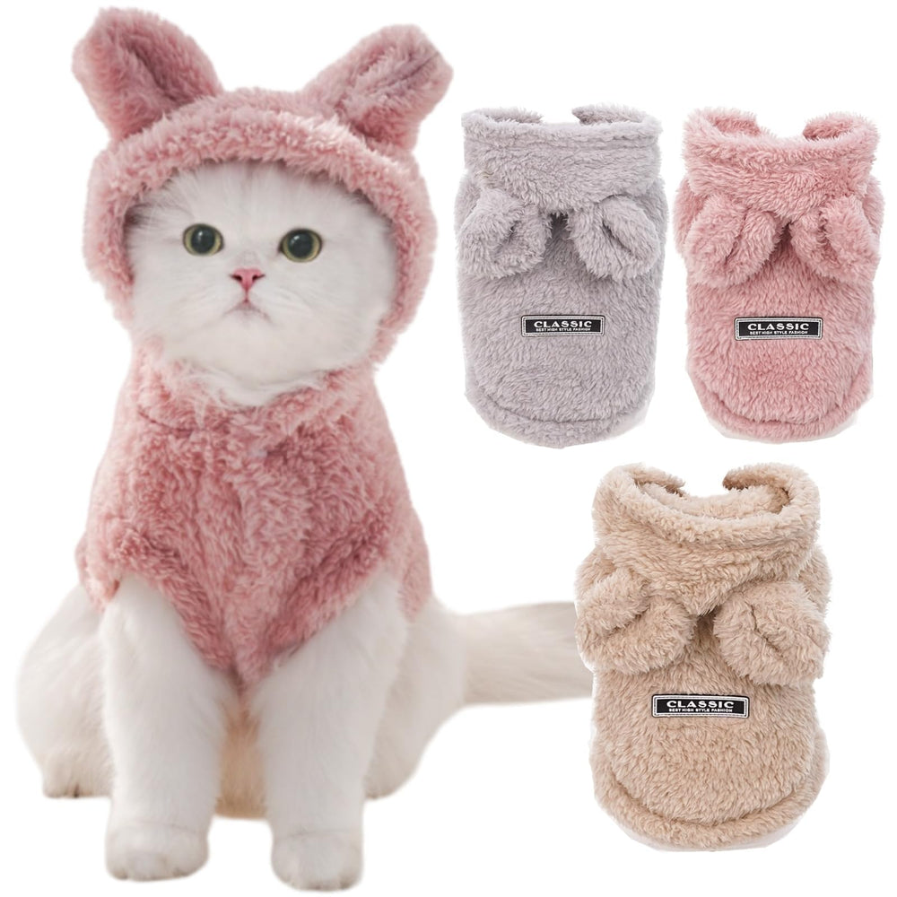 Selena cat bunny ears costume pink xxx-large; perfect for festive pet photoshoots.