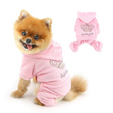 SELMAI rhinestone crown dog outfit for chic small-dog occasions