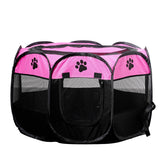 SENCONE portable pet playpen folding-compact-setup enables quick storage and travel readiness.