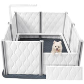 Senneny whelping box front view shows sturdy construction for safe puppy care.