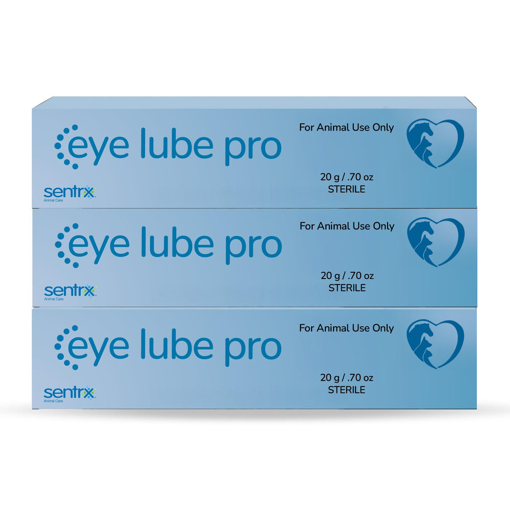 Sentrx Eye Lube Pro three-pack tubes ready for on-the-go eye comfort