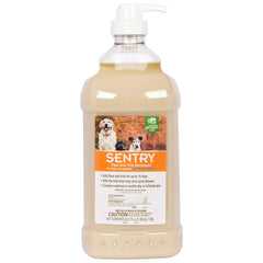 SENTRY Oatmeal Flea & Tick Shampoo for Dogs bottle front, gentle cleansing.